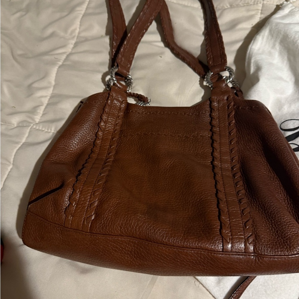 Brighton Rich Brown Leather Shoulder Bag